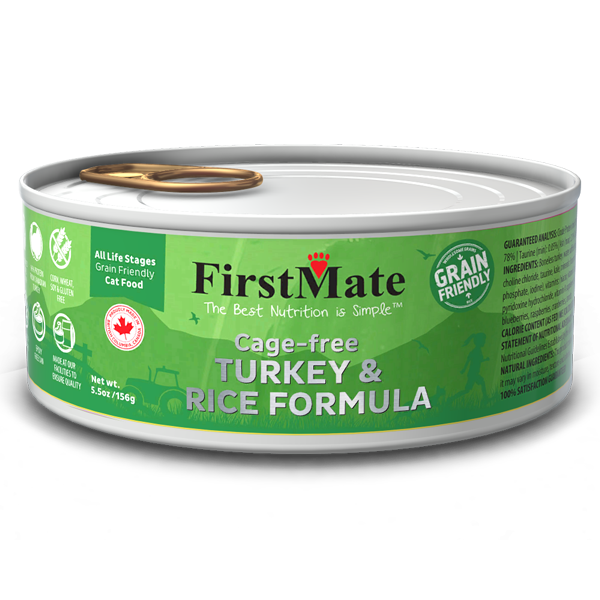 FirstMate -GFriendly Cage Free Turkey/Rice Cat 5.5oz