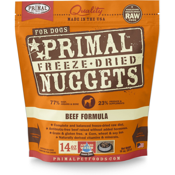 Primal - Freeze Dried Beef Nuggets Dog 14oz