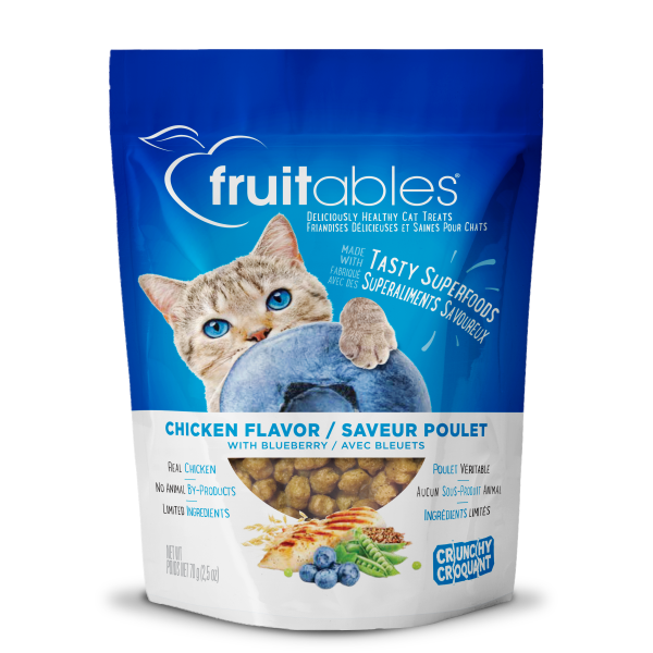 Fruitables - Cat Crunchy Treats Chicken &amp; Blueberry 70g