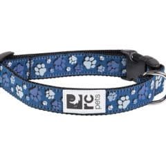 RC Pets - Clip Collar Fresh Tracks Blue Small 3/4&quot;