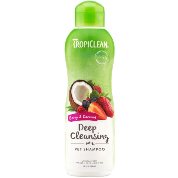 Tropiclean - Berry &amp; Coconut Deep Cleansing Shampoo 20oz