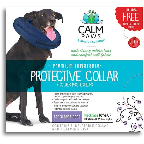 Calm Paws - Inflatable Protective Collar w/ Calming Disk X-Large
