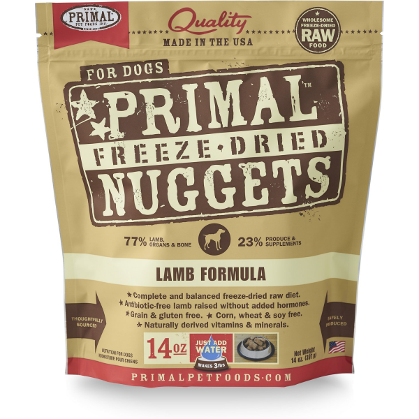 Primal - Freeze Dried Lamb Nuggets Dog 14oz
