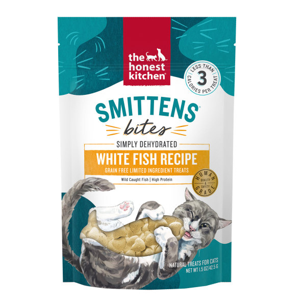 The Honest Kitchen - Smitten Heart-Shaped Whitefish Cat Treats 1.5oz