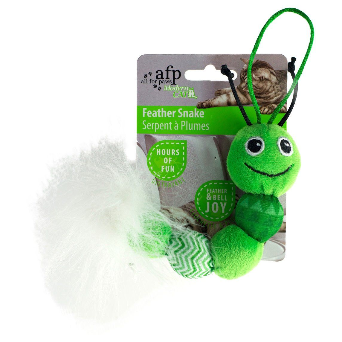 All for Paws - Modern Cat Feather snake, Assorted