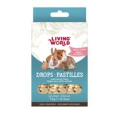 Living World - Small Animal Drops Yogurt Treats 75g