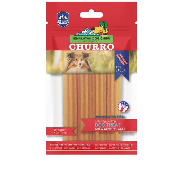 Himalayan - Dog Chew Churro Bacon 4 oz