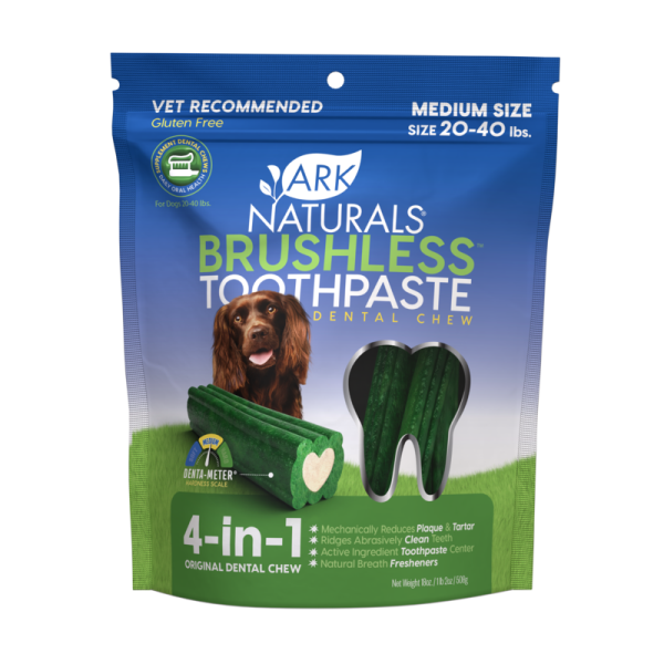 Ark Naturals - Brushless Tooth Paste Dental Chew Medium 18oz