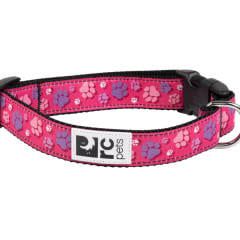 RC Pets - Clip Collar Fresh Tracks Pink X-Small 5/8&quot;