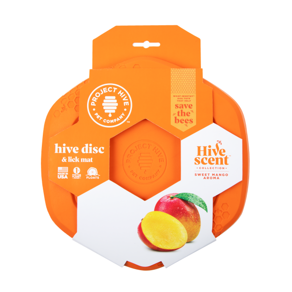 Project Hive - Hive Disc &amp; Lick Mat Orange (Sweet Mango)