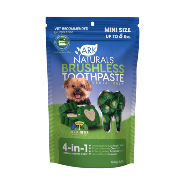 Ark Naturals - Brushless Tooth Paste Dental Chew Mini 4oz