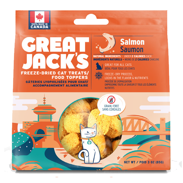 Great Jack&#39;s - Freeze Dried Cat Treats Salmon 85g