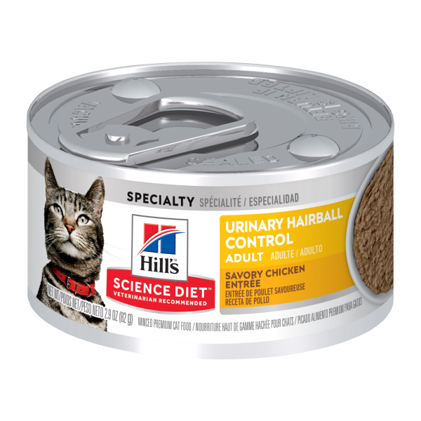 Hill&#39;s Science Diet - Adult Urinary &amp; Hairball Ctrl Cat 2.9oz