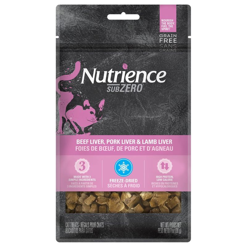 Nutrience - Grain Free Subzero Beef Liver, Pork Liver &amp; Lamb Liver Treat Cat 30g