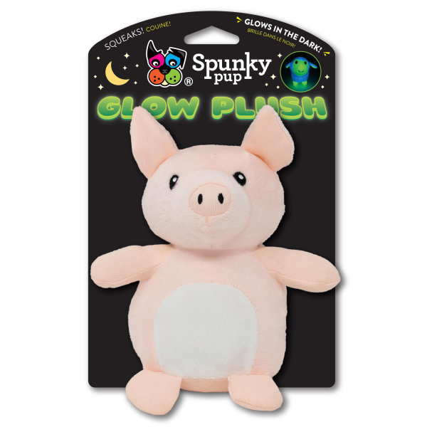 Spunky Pup - Glow Plush Pig Small
