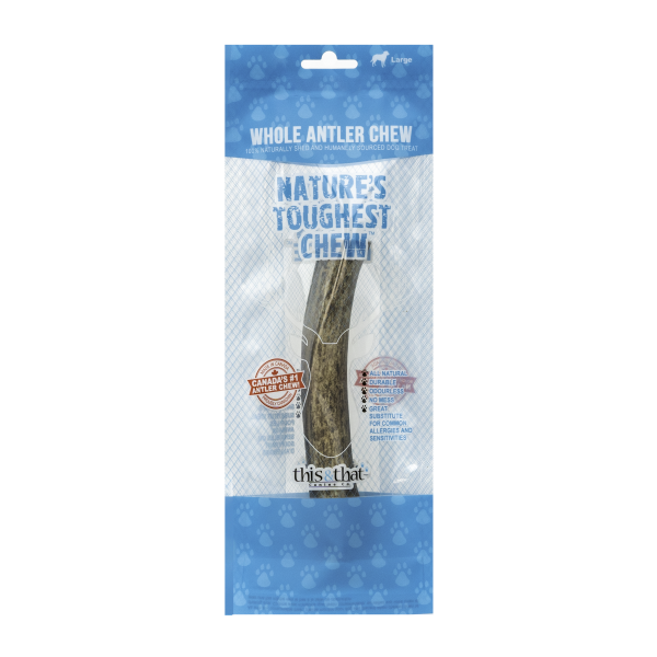 This &amp; That - Whole Antler Chew Large 7.5&quot;