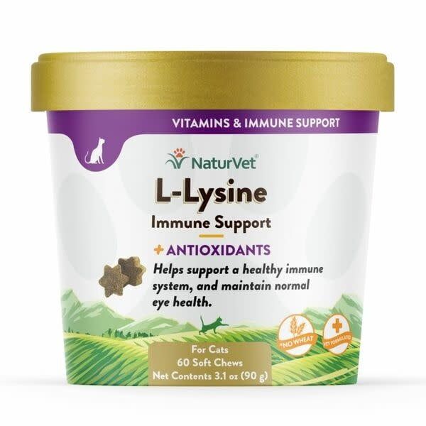 Naturvet - L-Lysine Soft Chew 60ct Cat