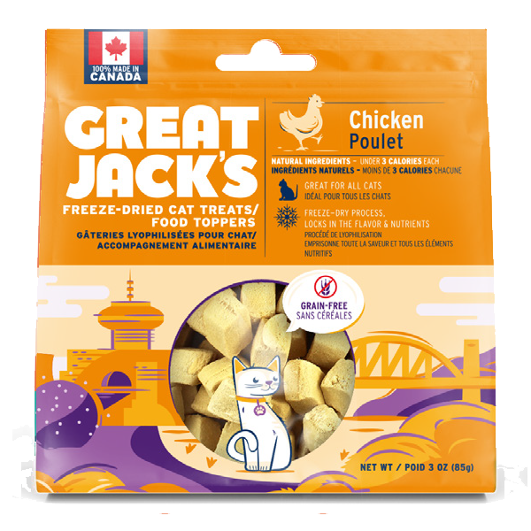 Great Jack&#39;s - Freeze Dried Cat Treats Chicken 85g