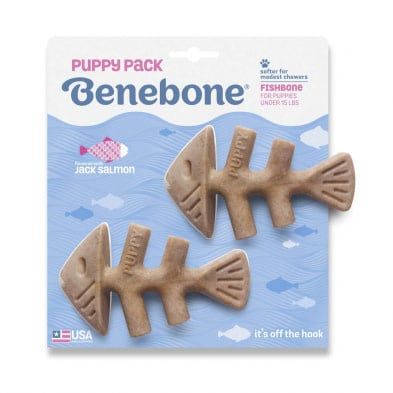 Benebone - Salmon Puppy Fishbone 2pk