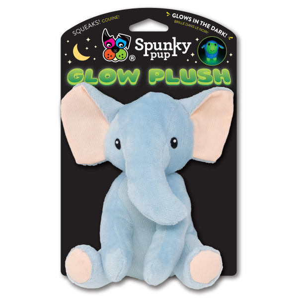 Spunky Pup - Glow Plush Elephant Large