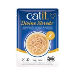 Catit - Devine Shreds Chicken w/ Mackerel &amp; Broccoli Cat 75g