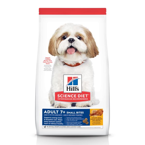 Hill&#39;s Science Diet Dog Adult 7+ SmallBites Chk Meal 15 lb