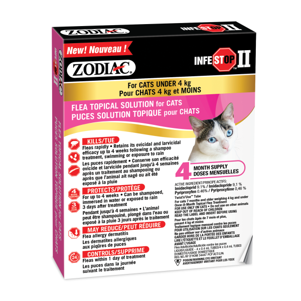 Zodiac - Infestop ll Topical Cats Under 4kg