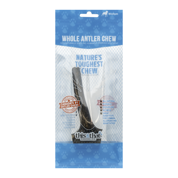 This &amp; That - Whole Antler Chew Medium 6.5&quot;