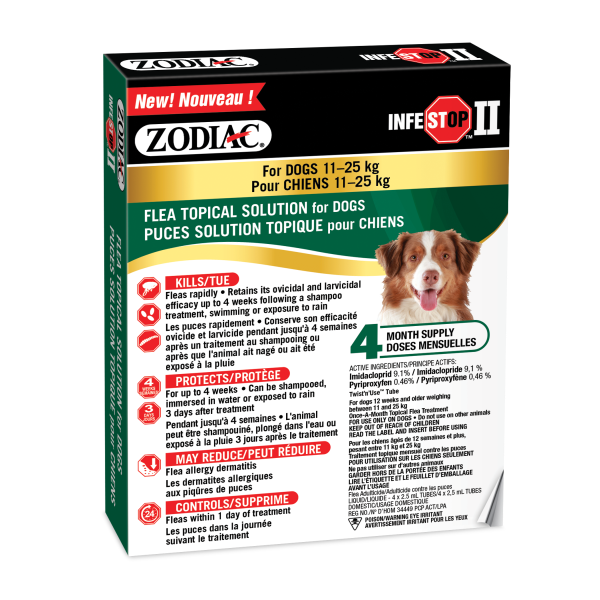 Zodiac - Infestop ll Topical Dogs 11kg to 25kg