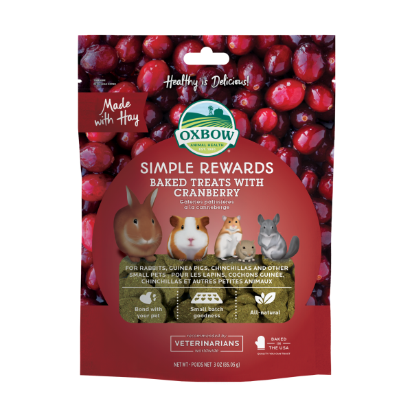 Oxbow - Simple Rewards Baked Treats with Cranberry 85g