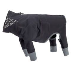 RC Pets - Repel Rain Suit Black/Charcoal Size 8
