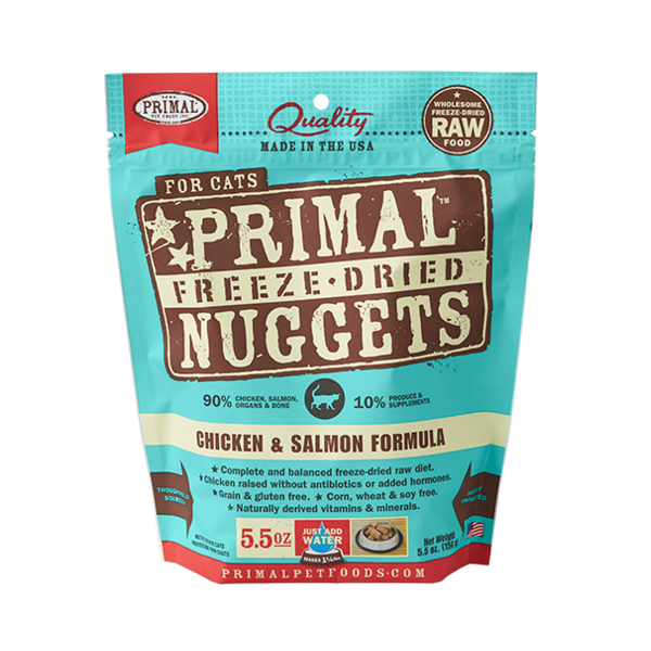 Primal - Freeze Dried Chicken &amp; Salmon Cat 5.5 oz