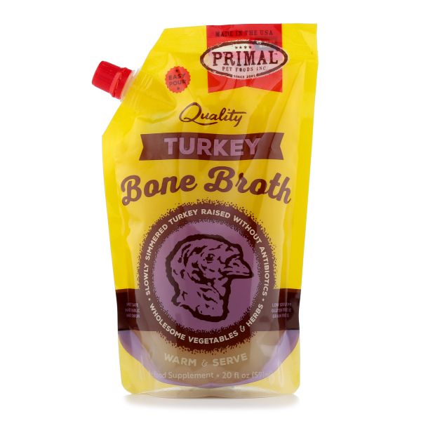 Primal - Dog/Cat Frozen Bone Broth Turkey 20 oz