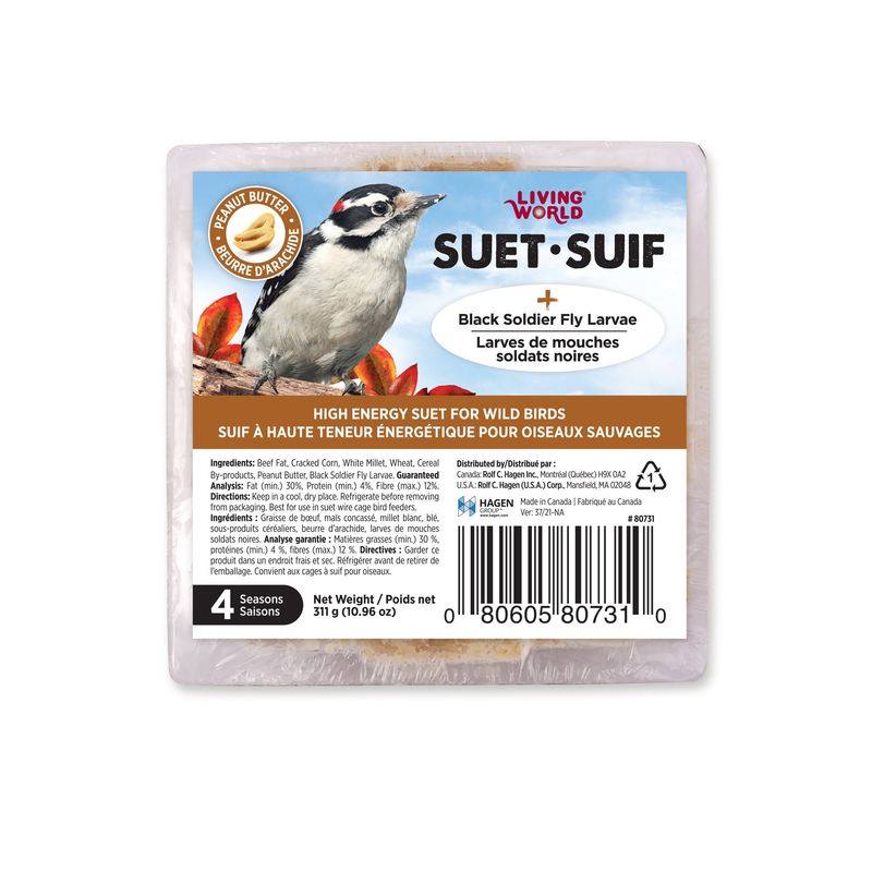 Living World - Wild Bird Suet Peanut Butter - 311 g (10.96 oz)
