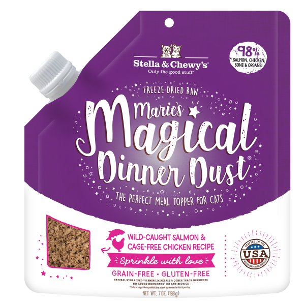 Stella &amp; Chewys - FD Maries Mgc Dinner Dust Salmon &amp; Chicken Cat 7 oz