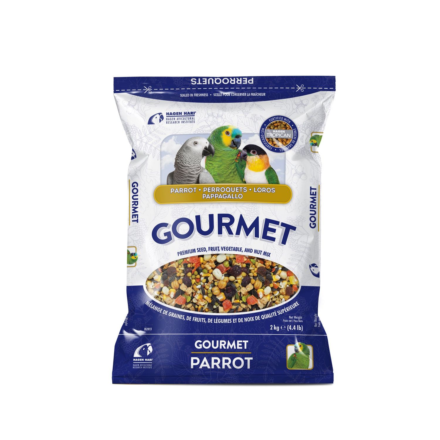 Hari - Gourmet Premium Seed Mix for Parrots - 2 kg (4.4 lb)
