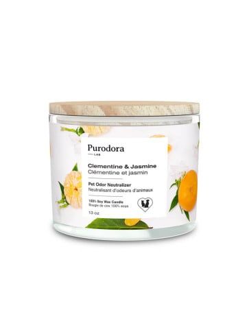 Puradora - Odor Neutralizer Clementine-Jasmine Soy Wax Candle