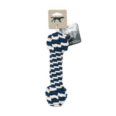 Tall Tails - 9&quot; Braided Bone Toy - Navy