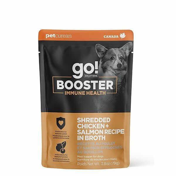GO! - Booster Immune Shredded Chicken+Salmon in Broth 2.8oz Dog
