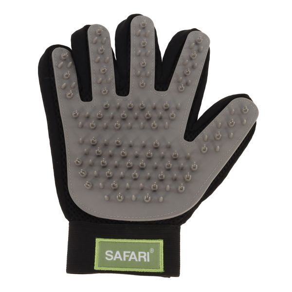 Coastal - Safari Grooming Glove Black &amp; Gray One Size