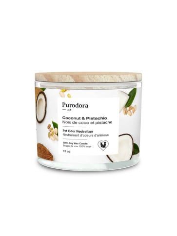 Puradora - Odor Neutralizer Coconut-Pistachio Soy Wax Candle