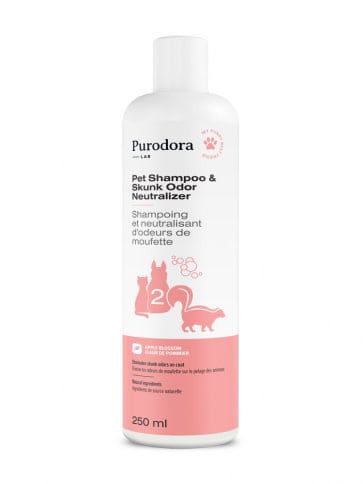 Purodora - Pet Shampoo N Skunk Odor Neutralizer 250ml - Step 2