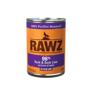 RAWZ - 96% Duck and Duck Liver Pate Dog 354g
