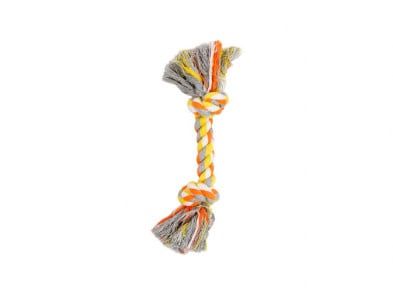 Budz - Rope with 2 Knots Orange &amp; Yellow 8.5&quot;