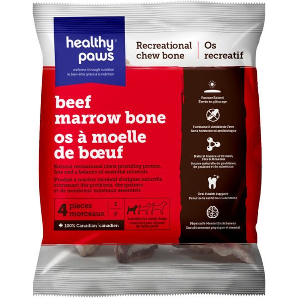 Healthy Paws - Frozen Beef Marrow Bones Sm 4PK