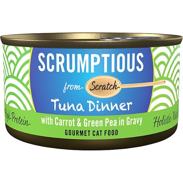 Scrumptious - Tuna, Carrots &amp; Peas in Gravy Cat 2.8oz