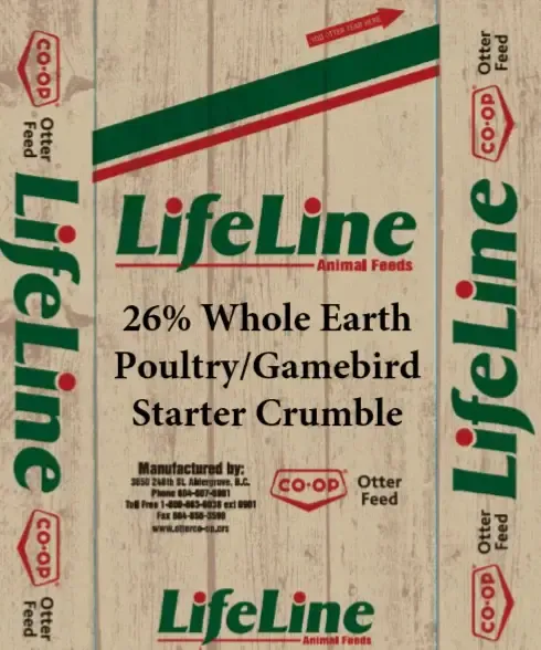 Otter Co-op - Whole Earth 26% Poultry/Gamebird Starter Crumble 20kg