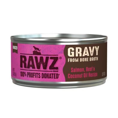 Rawz - Gravy Salmon, Beef &amp; Coconut Oil Cat 5.5oz