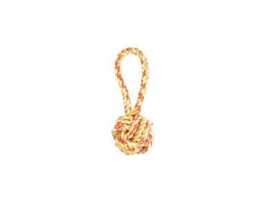 Budz - Rope Monkey Fist  w/ Loop Orange &amp; Yellow  7.5&quot;