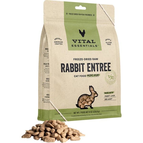 Vital Essentials - FD Raw Rabbit Mini Nibs 8oz Cat